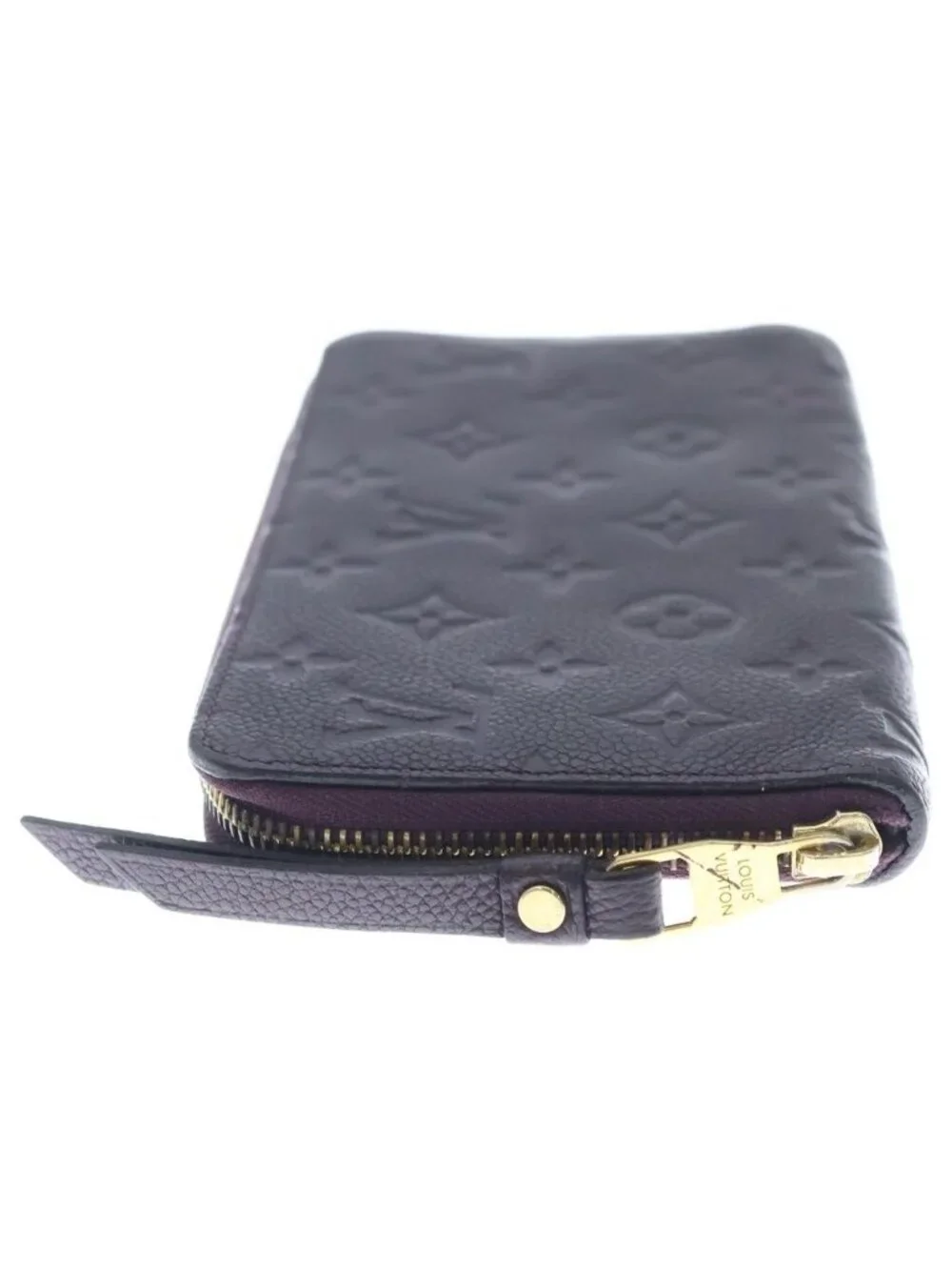 Louis Vuitton Nogram Empreinte Portefeuille Secret Wallet Zip Around Leather
